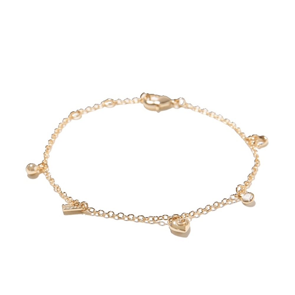 Coach Gold Charm Bracelet